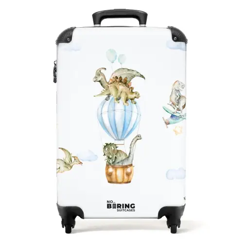 Dwalende dino's NBS - Handbagage koffer - Unisex middel -productfoto_recht