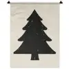Kerstboom - Zwarte kerstboom - Boom - Japandi Wandkleed katoen klein -zz3d
