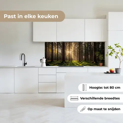 Bos - Gras - Zonlicht keuken achterwand 2 middel -sfeer4_NL