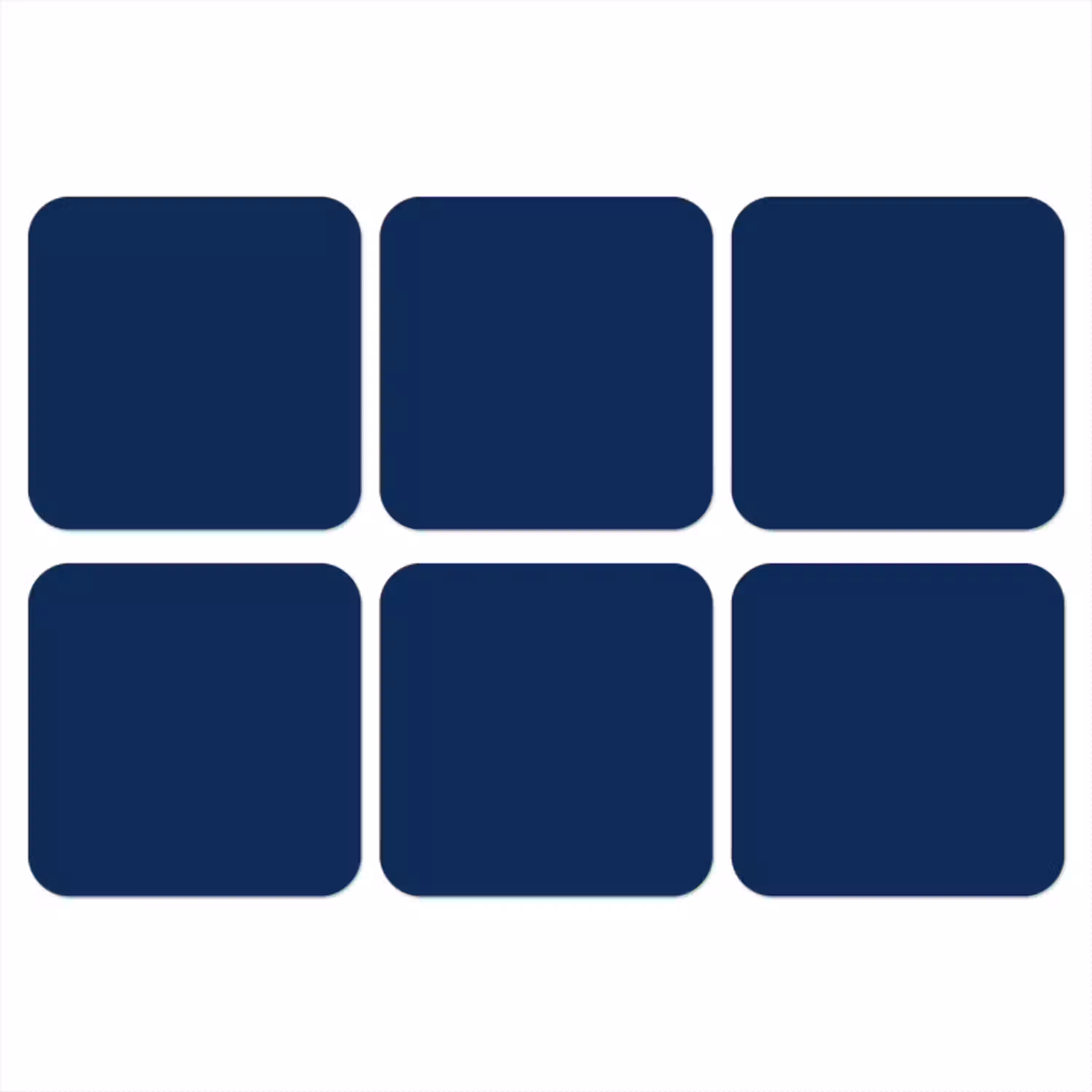 Midnight - Navy - Blauw onderzetter kurk middel 366 -3d
