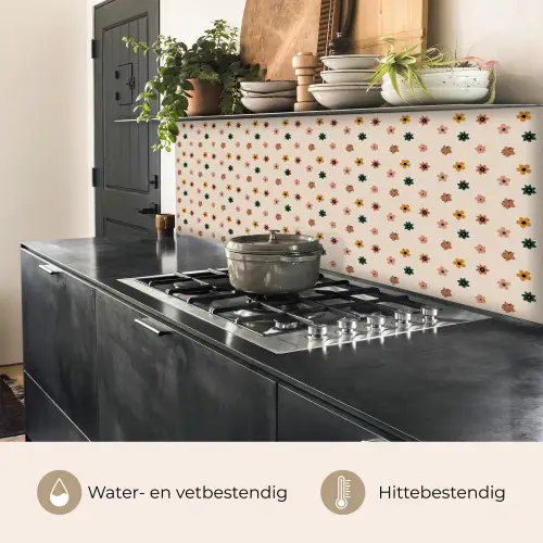 Bloemen - Patronen - Stippen keuken achterwand 2 middel 871 -usp_NL