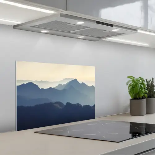Landschap - Bergen - Groen - Natuur keuken achterwand spatscherm klein -3d_schuin