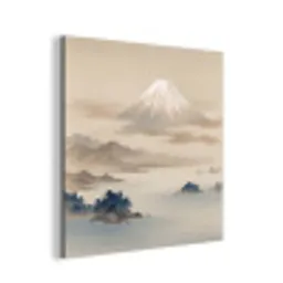 Japans - Landschap - Beige aluminium wit klein -3d