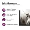 Schotse hooglander - Koe - Dieren - Zwart - Wit Inductie beschermer vinyl 3mm klein -zzzzzzz-cc-usp