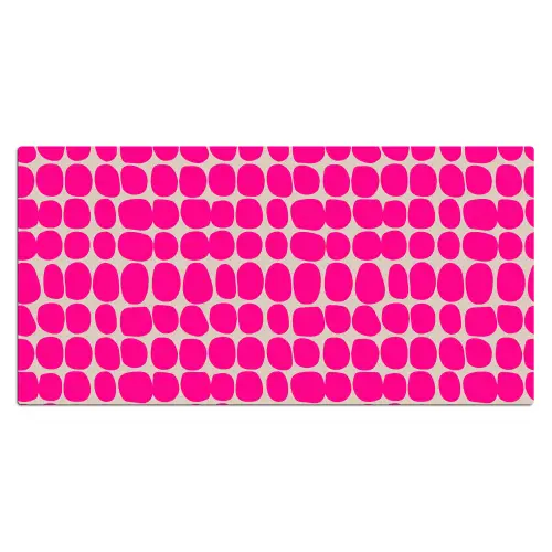 Stippen - Patroon - Roze Muismat XXL klein 681 -3d_leeg