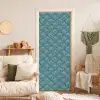 Symmetrisch - Patroon - Blauw deurposter klein 289 -sfeer2