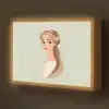 Prinses - Tiara - Groen - Stippen Light Box met batterij (Wandlamp kind) middel -z3d_website