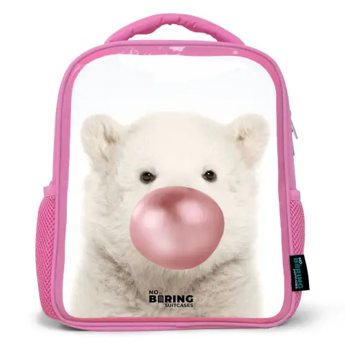 Bubblegum beer Kinderrugzak - Roze middel -3d