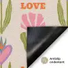 Love - Patroon - Bloemen - Hartjes Deurmat klein 898 -antislip_NL