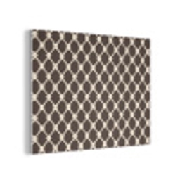 Bruin - Ruitpatroon - Geometrisch PET vilt klein 837 -3d
