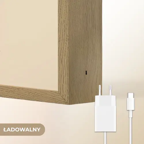 Schaap - Beige - Bloemen Light Box met batterij (Wandlamp kind) middel -USP_websiteoplaadbaarNL