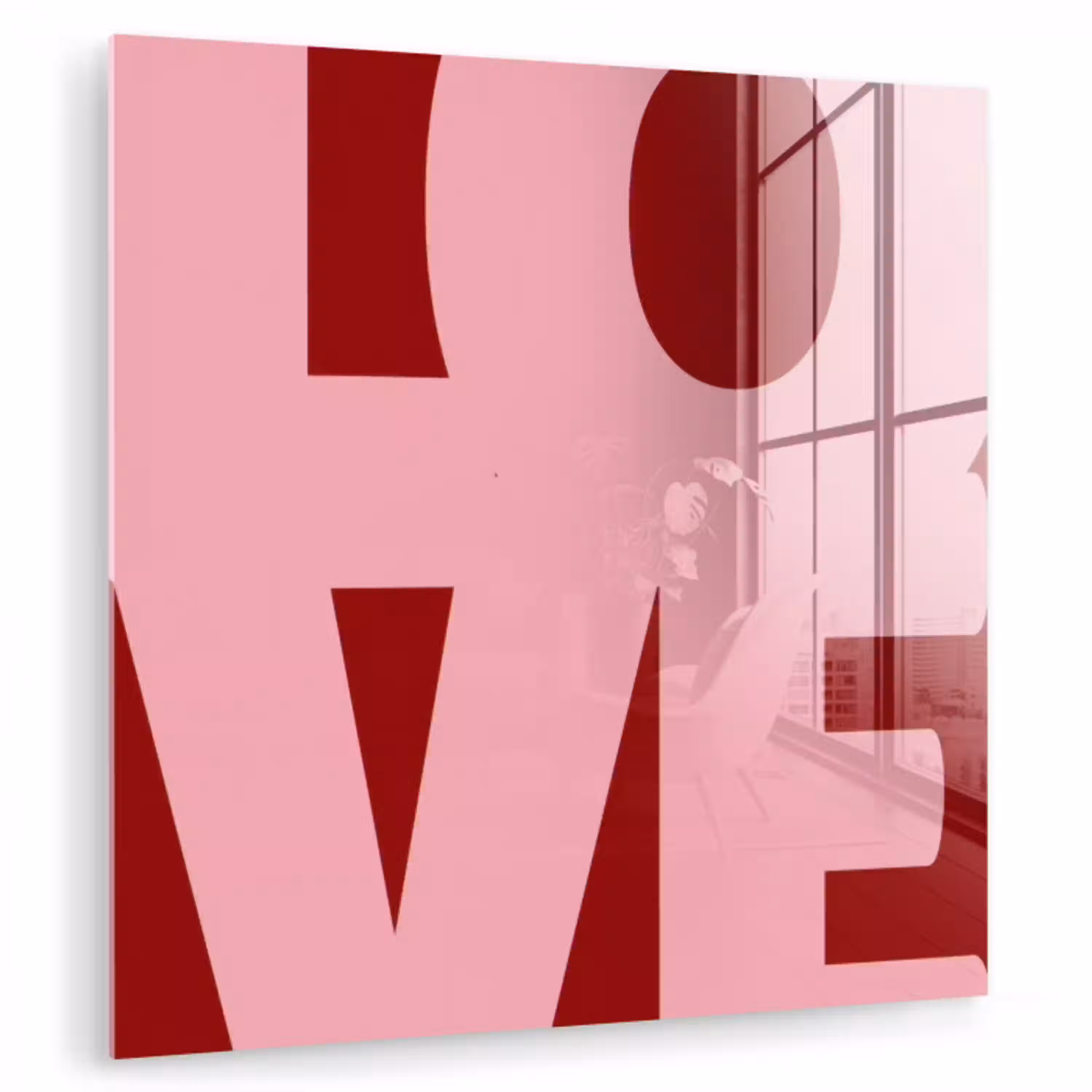 Love - Rood - Blokletters plexiglas 5mm klein -zzzproduct_nieuw