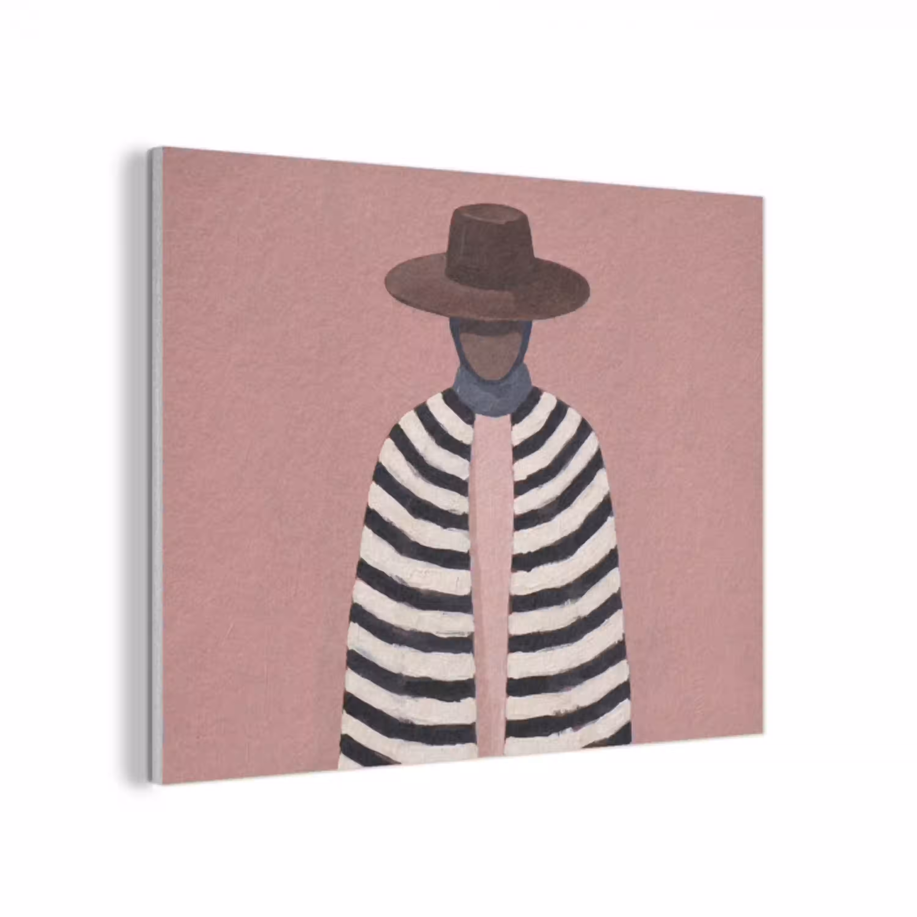 Grafisch - Vrouw - Roze PET vilt klein -3d