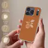 Sinaasappel - Getekend - Bladeren - Bruin Telefoonhoesje iPhone 17 Pro klein -sfeer3_NL