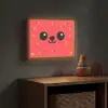 Kat - Aardbei - Cartoon Light Box met batterij (Wandlamp kind) middel -sfeer5_kind
