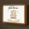 Poes - Baby - Dier - Kinderen Light Box met batterij (Wandlamp kind) middel -z3d_website