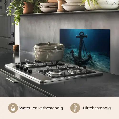 Anker - Ijzer - Zeebodem - Zand keuken achterwand spatscherm klein -usp_NL