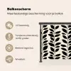 Botanisch - Dessin - Zwart - Beige Balkonbeschermer Duitsland klein 596 -specs_NL