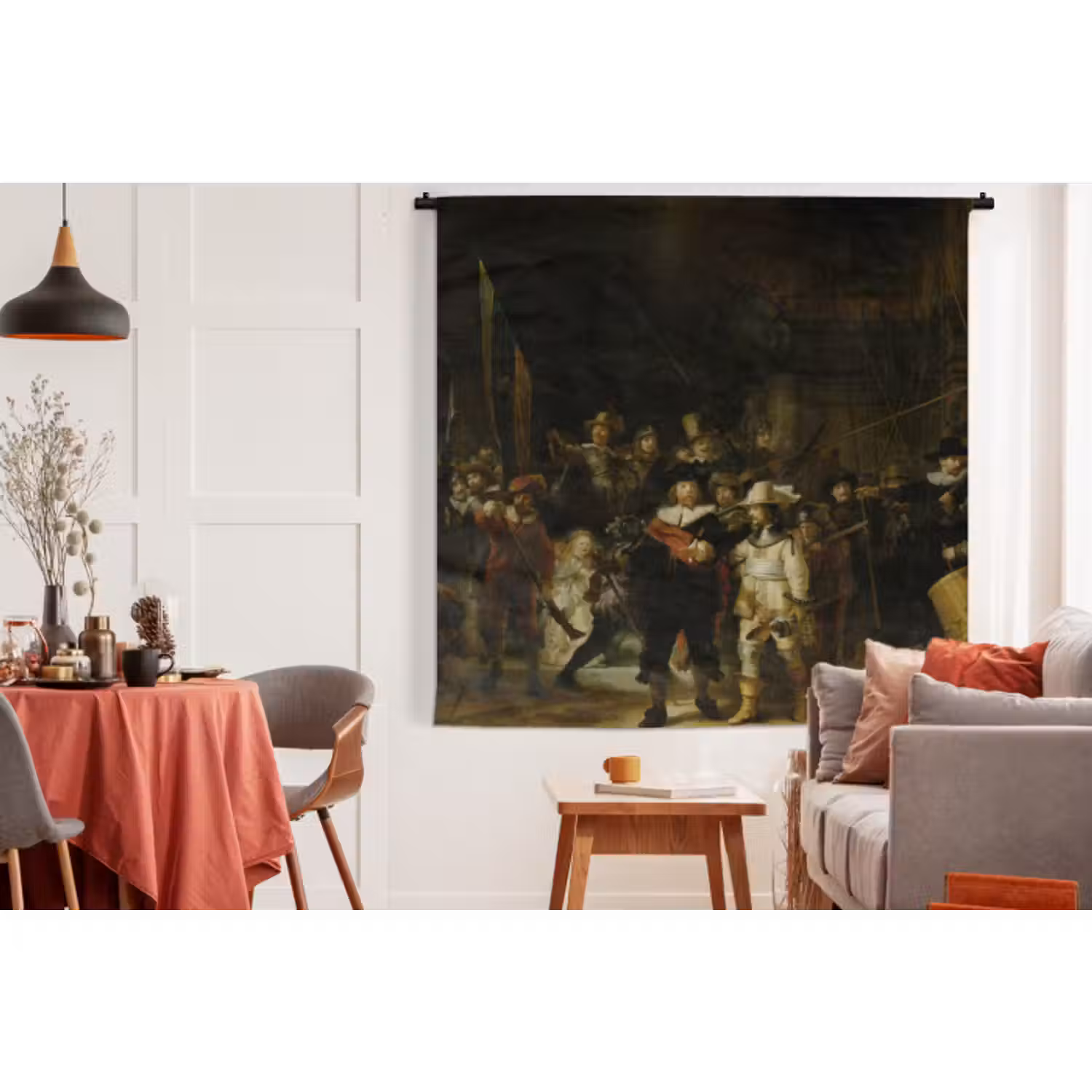 Wandkleed - De Nachtwacht - Kunst - Oude meesters - Rembrandt