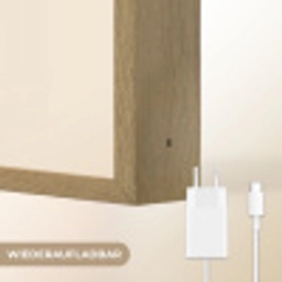 Meisje - Voetbal - Beige Light Box met batterij (Wandlamp kind) middel -USP_websiteoplaadbaarDE