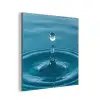 Waterdruppel - Water - Oppervlakte aluminium wit klein -3d