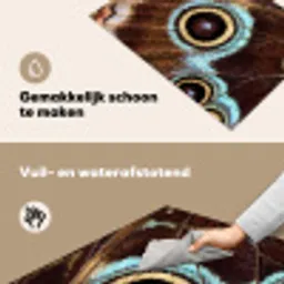 Vleugels - Vlinder - Blauw Inductie beschemer met haakjes klein -ky-schoon-nl