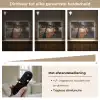 Palmbomen - Hangmat - Strand - Zonsondergang Light Box met batterij (Wandlamp) middel -USP_dimbaarNL