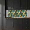 Geel - Bloemen - Groen - Bladeren keuken achterwand 2 middel 871 -sfeer1