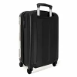 Patroon - Dambord - Houtnerf NBS - Handbagage koffer - Volwassenen Unisex middel -achterkant