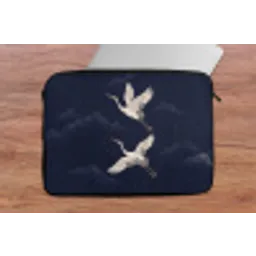 Kraanvogels - Nachthemel - Blauw laptophoes neopreen klein -tafel