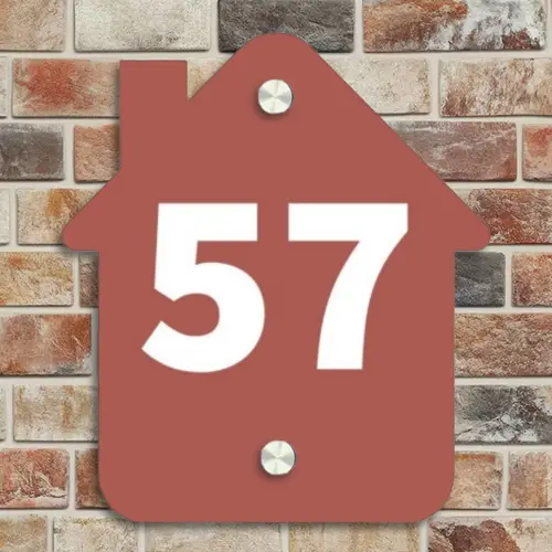 Terracotta - Traditioneel Naambord Huisje klein -sfeer6