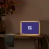 Blauw - Why not - Minimalistisch Light Box met kabel (Tafellamp) klein -sfeer4