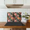 Dahlia - Bloemen - Patroon keuken achterwand spatscherm klein 900 -sfeer2