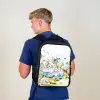 Busje met dino's Rugzak - Zwart middel -sfeer8