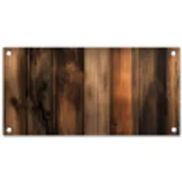 Hout - Rustiek - Donkere Planken tuinposter los doek klein -3d
