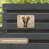 Olifant - Slurf - Mozaïek - Abstract tuinposter los doek klein -sfeer3