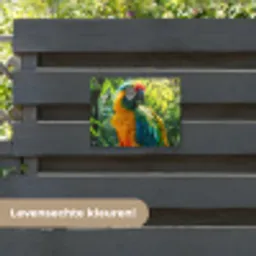 Ara in de Tropen tuinposter los doek klein -sfeer3