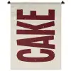 Red - Cake - Decoratie - Eten Wandkleed katoen klein -zz3d