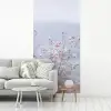 Klif - Bloemen - Zee - Roze fotobehang vinyl groot -woonkamer