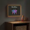 Straaljager - Blauw - Kleuren - Jongens - Zwart Light Box met batterij (Wandlamp kind) middel -sfeer5_kind