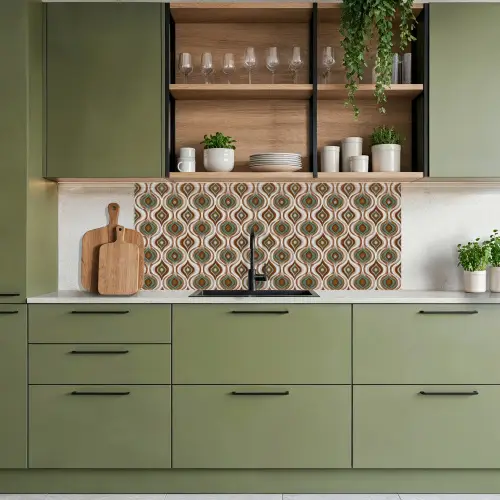 Motief - Patroon - Kleurrijk keuken achterwand 2 middel 871 -sfeer3