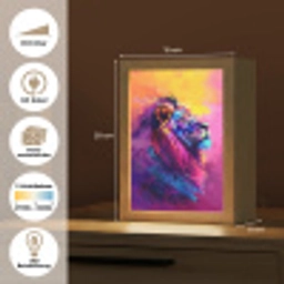 Leeuw - Verf- Kleuren - Dier Light Box met kabel (Kinderlampje) klein -USP_websiteoverzichtDE