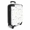 Terrazzo patroon neutraal NBS - Handbagage koffer - Kinderen Unisex middel -productfoto_3d