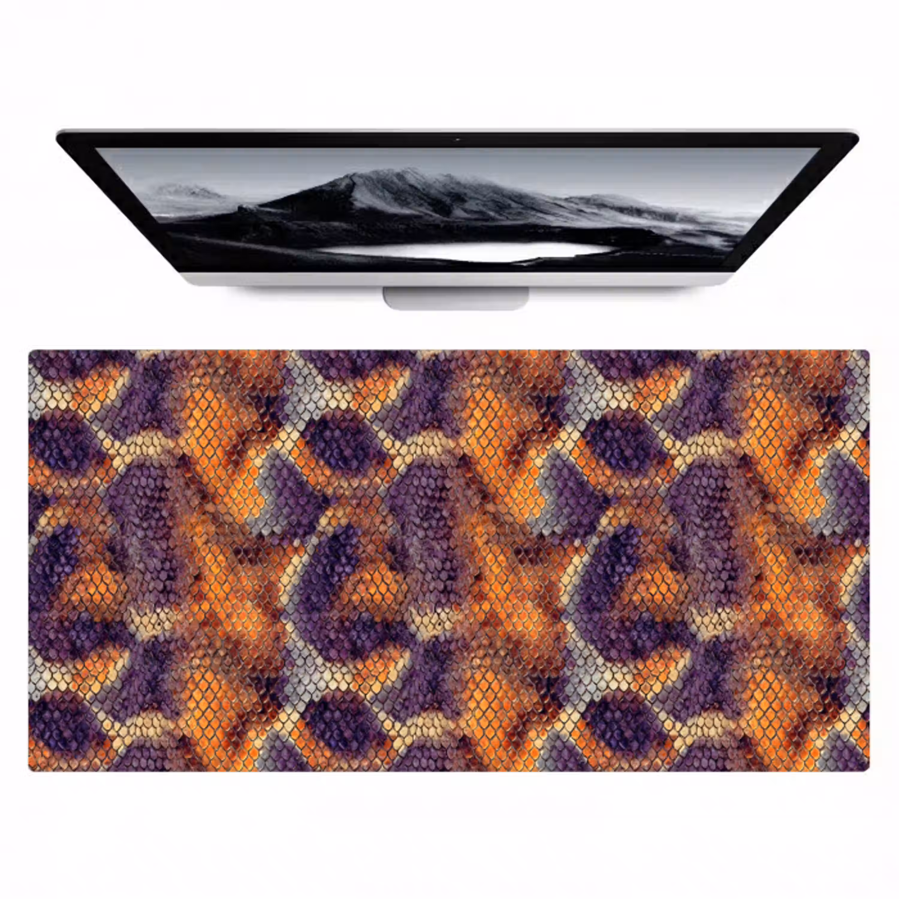 Slang - Schubben - Kleurrijk Muismat XXL klein 681 -zzz3d
