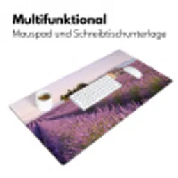 Lavendel - Landschap - Sereen - Paars Muismat XXL klein -ysfeer4_duits