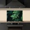 Varenblad - Groen - Structuur - Wazig keuken achterwand spatscherm klein -sfeer1