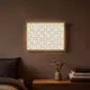 Tegel - Motief - Beige Light Box met batterij (Wandlamp) middel 907 -sfeer4