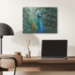 Pauw - Veren - Blauw PET vilt klein -sfeer5