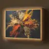 Specerijen - Explosie - Oranje Light Box met batterij (Wandlamp) middel -z3d_website