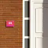 Fel zebra - Klassiek Naambord Rechthoek middel -sfeer3-rechthoek-S